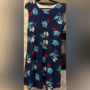 Draper James Medium Navy floral A-Line dress